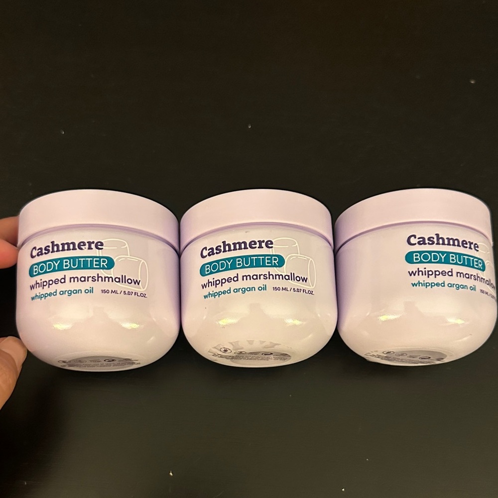 3 Cashmere Body Butter Whipped Marshmallow with Argan Oil